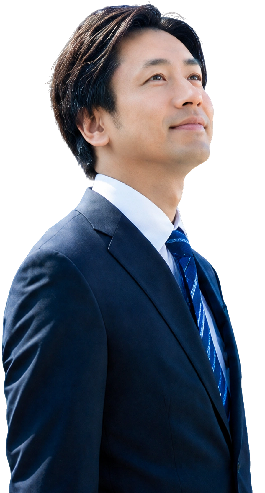 前を見据える後継者の写真